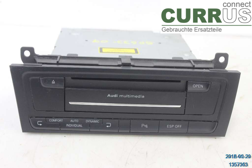 AUDI A5  07-16 Radio CD / Multimedia panel 8T1035666JX V8 4.2 FSI