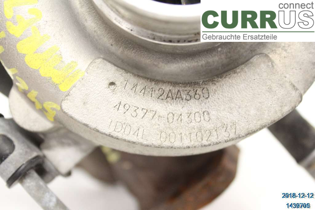 SUBARU IMPREZA II  01-02 Turbolader 14411AA382 2,0 WRX