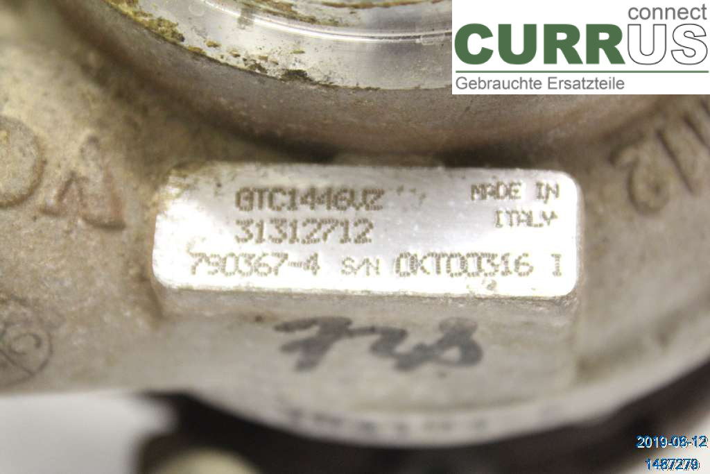 VOLVO V50      08-12 Turbo charger 36012381 D3 2,0