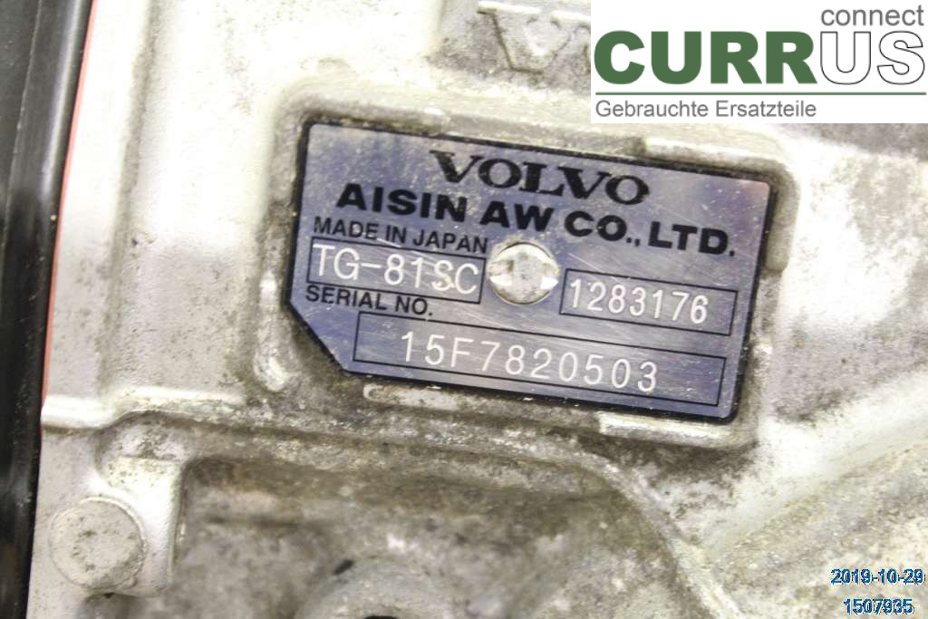 VOLVO V70    14-16 Gearbox (Automatic) 36050760 T5 2,0 B4204T11