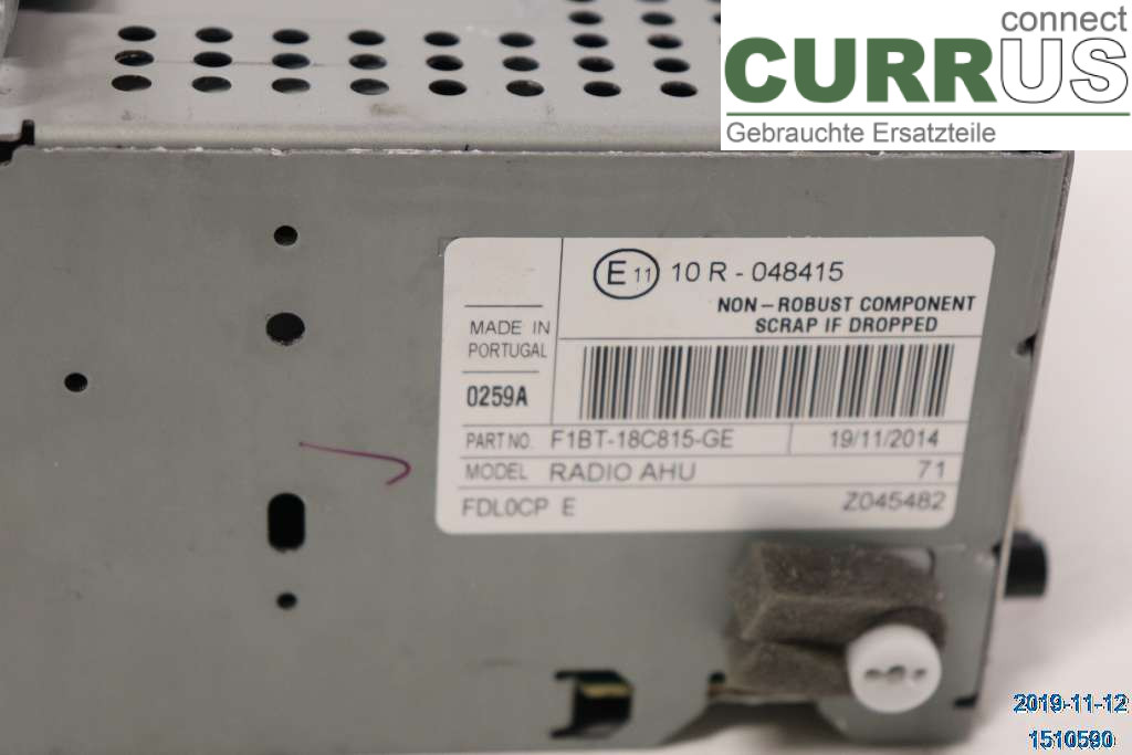 FORD TRAN./TOURN CONNECT 13- Radio CD /Multimediapanel 2034072 1,6