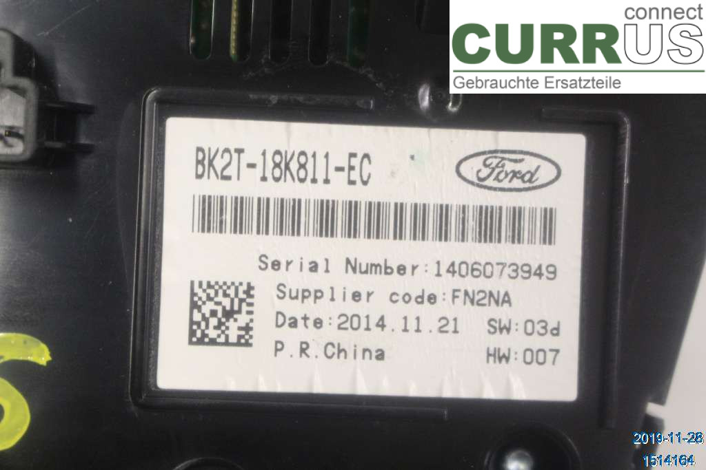 FORD TRAN./TOUR CUSTOM 13-24 Radio CD / Multimedia panel 1824845 2,2 TDCI