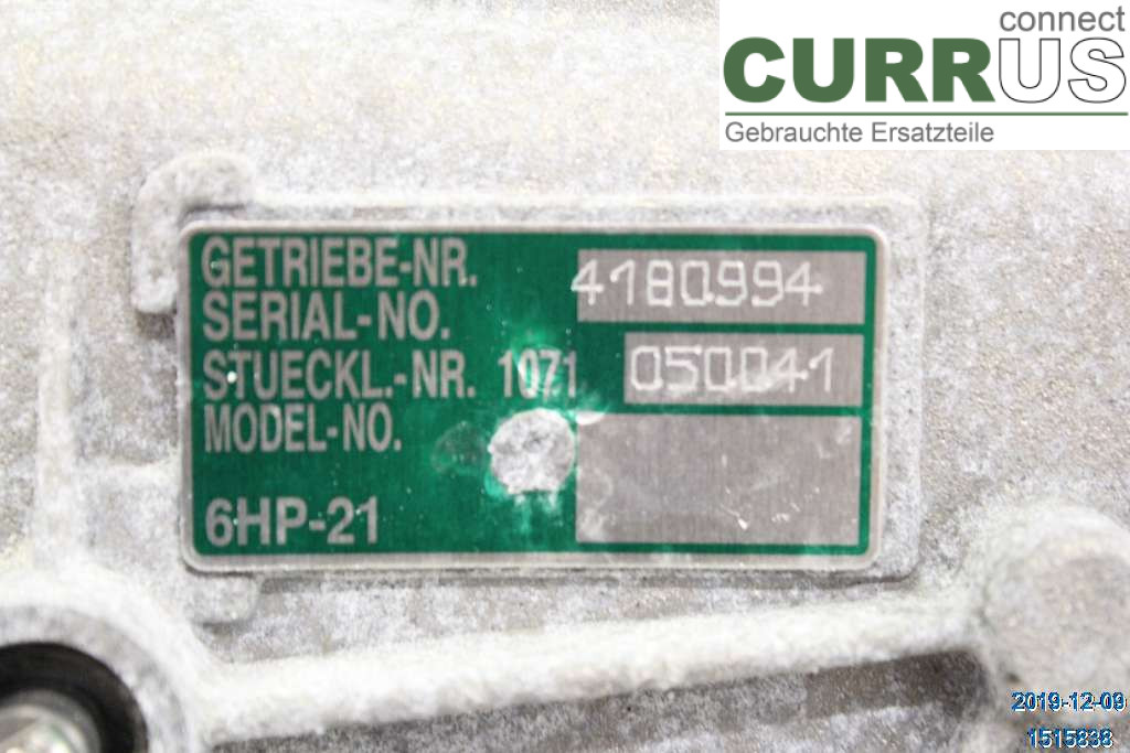 BMW 3 E90/91 SED/TOU 05-12 Gearkasse Automatisk 24007630971 2,0 D