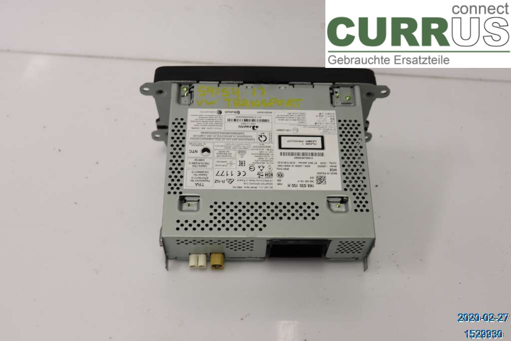 VW TRANSP/CARAVELLE 16- Radio CD / Multimedia panel 1K8 035 150 H 2,0TDI