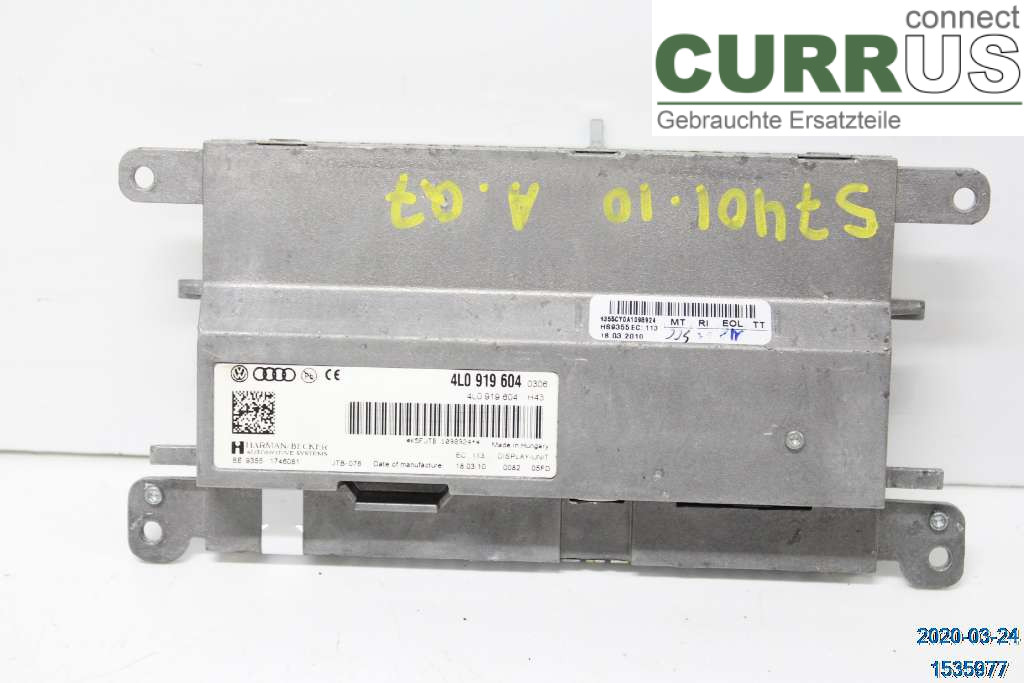 AUDI Q7/SQ7 car-part-types.display 8T0919604B 3,0 TDI