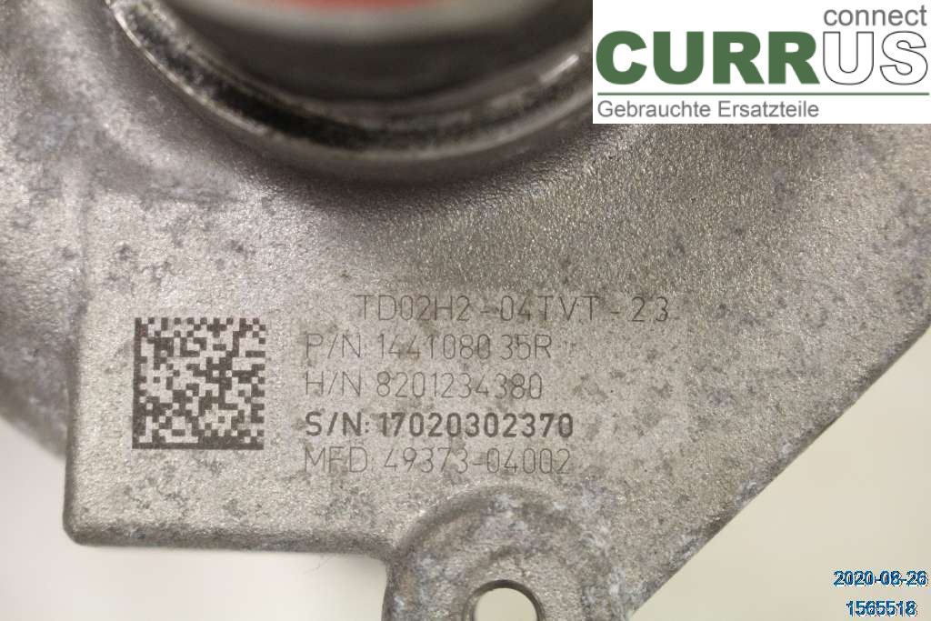 RENAULT CLIO IV   16-19 Turbo charger 144102069R 0,9 TCE