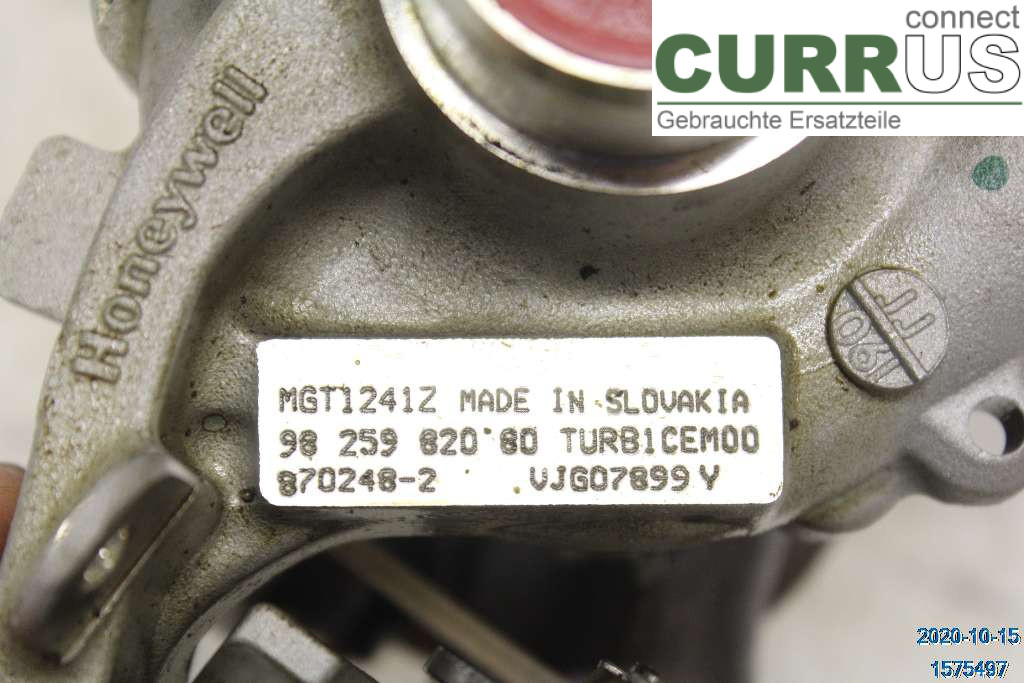 CITROEN C3 17-24 Turbocompresseur 9836081180 1,2 PureTech