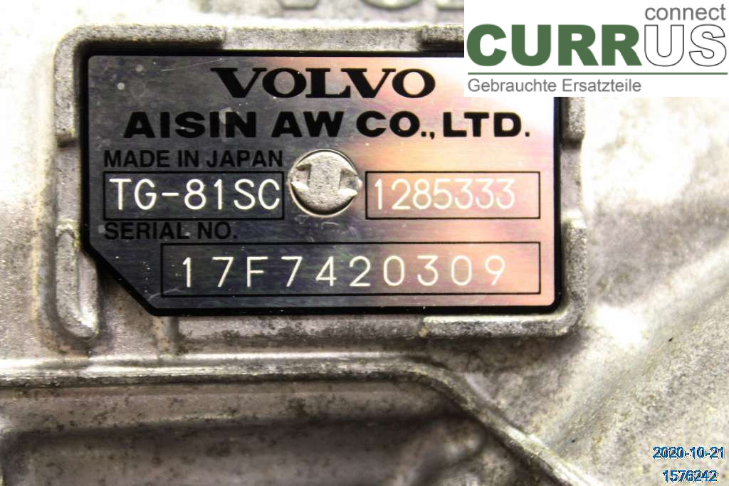 VOLVO XC90/RECHARGE  16- Gearbox (Automatic) 36050866 D5 2,0 D4204T23