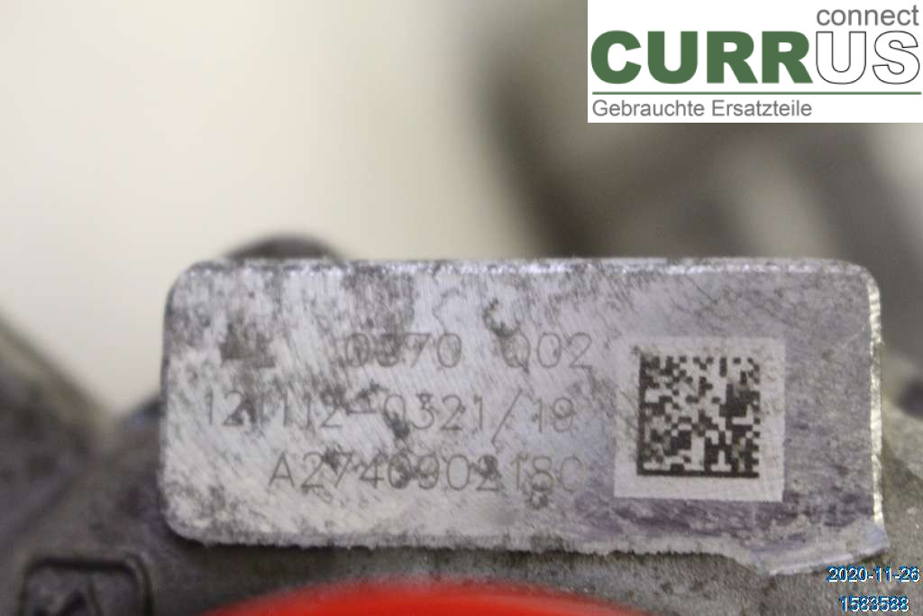 MB C (204)   07-15 Turbo charger A2740903880 180 CGI