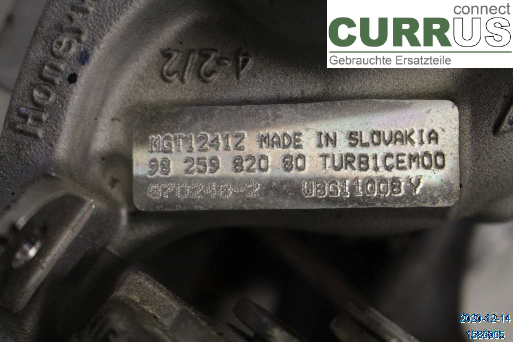 PEUGEOT 308  14-21 Turbo charger 9825982080 1,2 THP