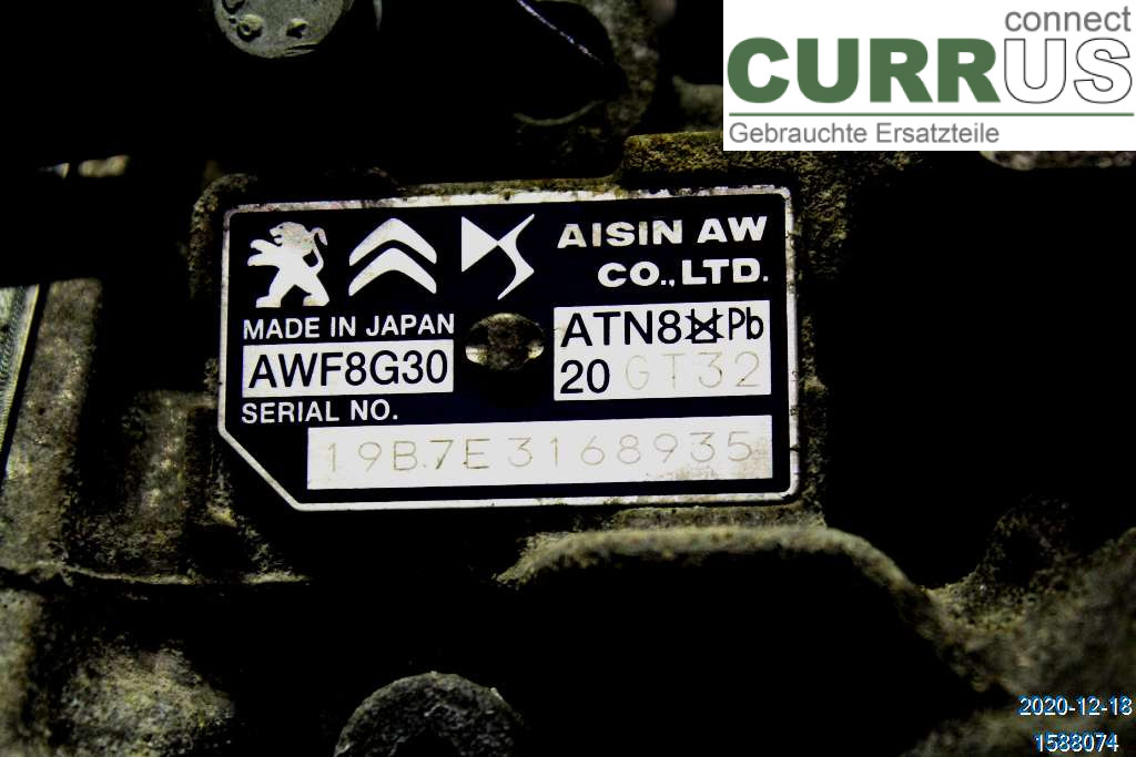 PEUGEOT 308  14-21 Gearbox (Automatic) 1636438080 1.2 THP