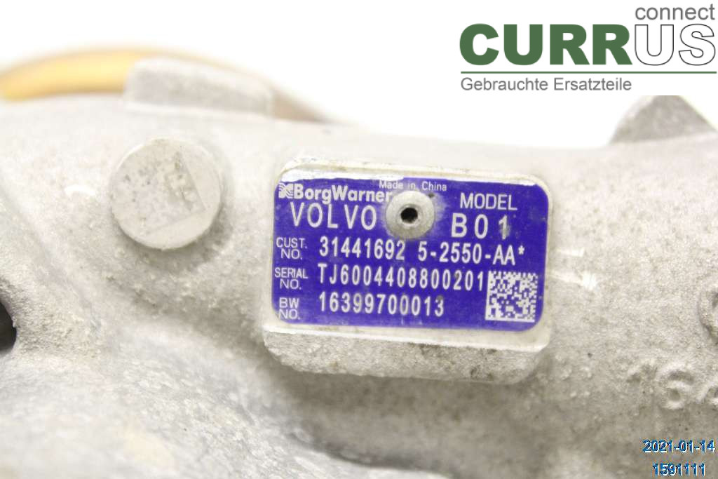VOLVO V60 14-18 Turbosprężarka 36010097 T3 2,0