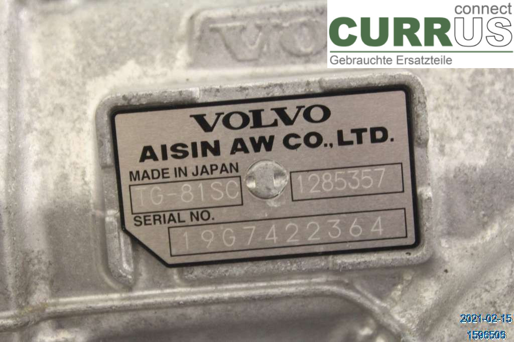 VOLVO V60  19- Gearbox (Automatic) 36011587 D3 2,0