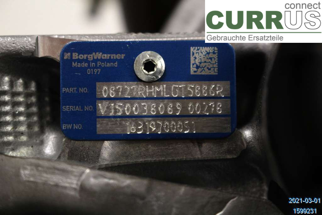 DACIA DUSTER  18-24 Turbo charger 144108727R 1,0 TCE
