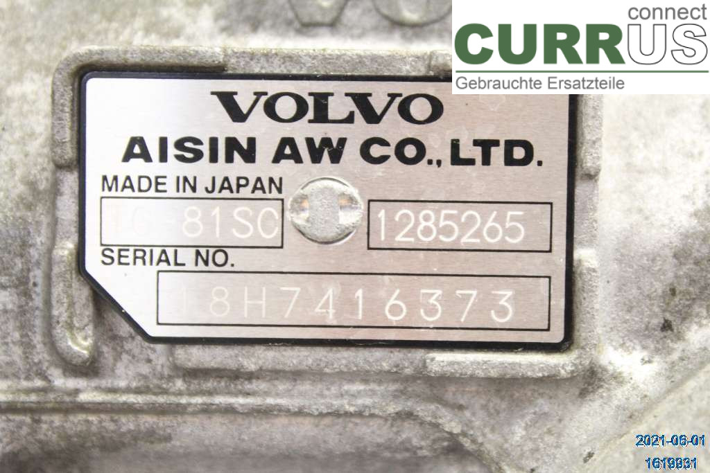 VOLVO XC60 18- Gearbox (Automatic) 36050867 D4 2.0 D4204T14