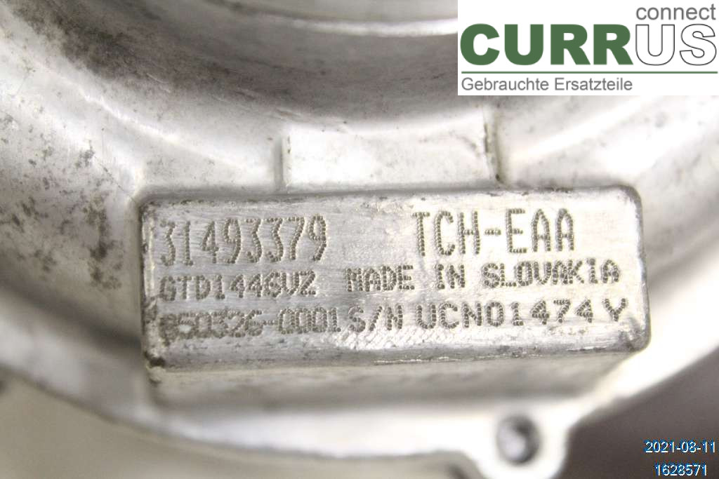 VOLVO V40  CROSS COUNTRY 13-19 Turbolader 36003201 D3 2.0