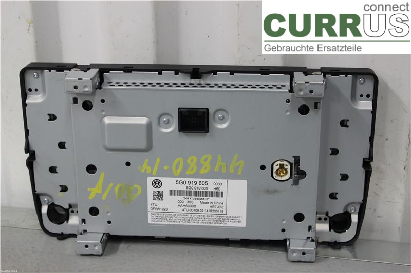 VW GOLF / E-GOLF VII   13-20 Control display 5G0919605 1,2TSI