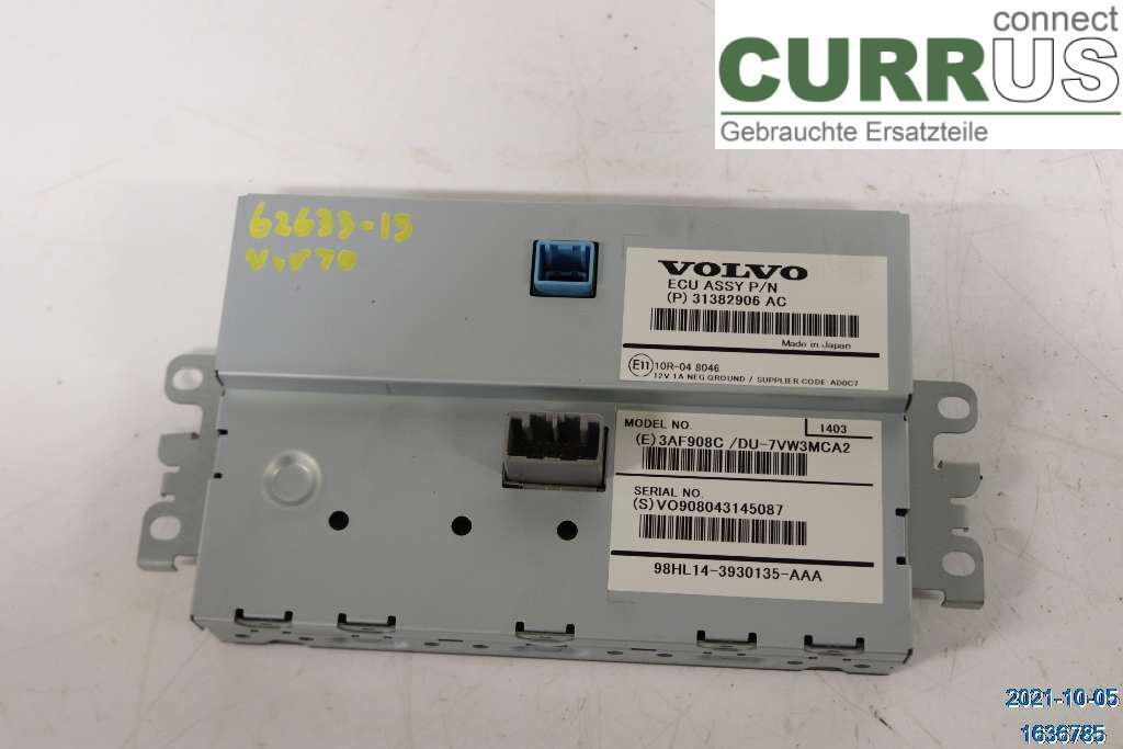 VOLVO V70    14-16 Radio CD / Multimedia panel 36011464 D4 2.4