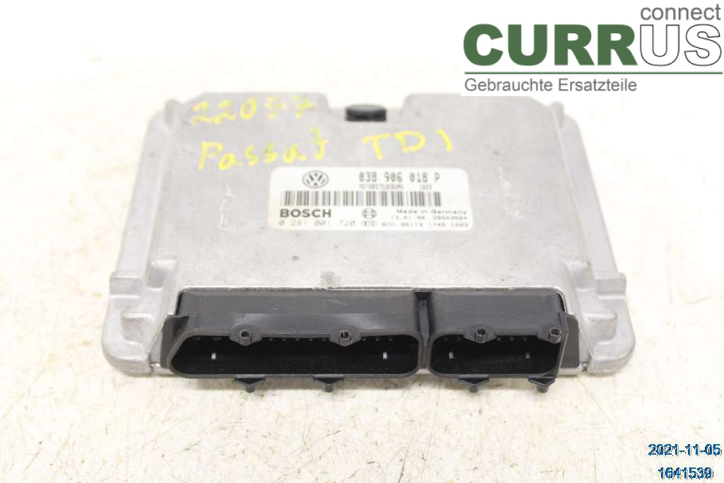 VW PASSAT      97-00 Motorens styreenhed (ECU) 038-906-018-P AFN 1,9TDI