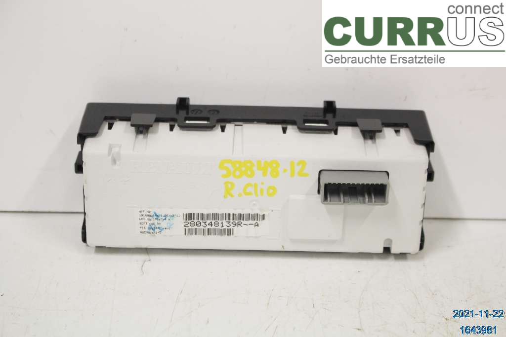 RENAULT CLIO III  09-12 Kontrolskærm 280348139R 1,5 DCI K9K-770
