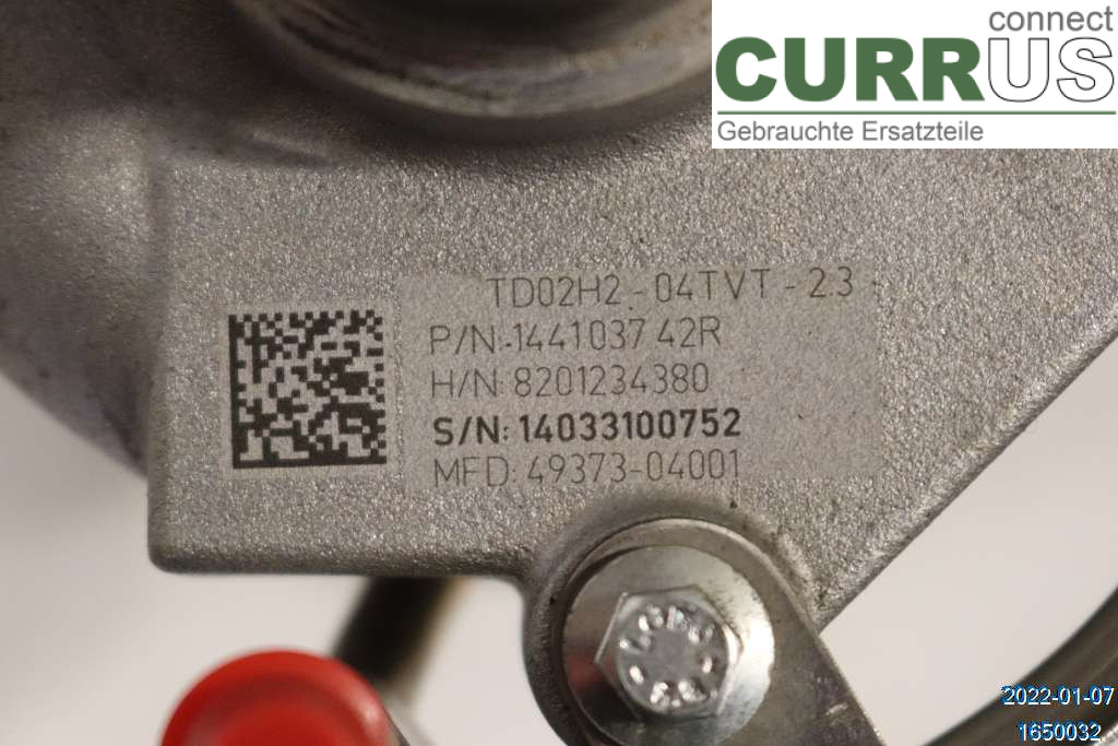 DACIA SANDERO STEPWAY  13-20 Turbolader 144102069R 0.9 TCE