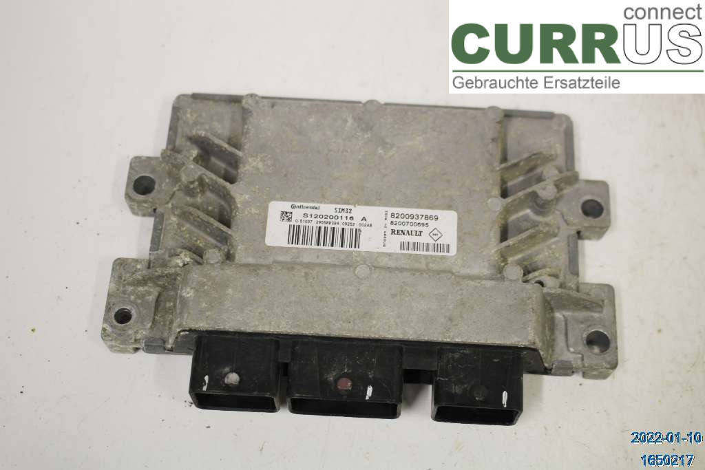 RENAULT CLIO III  09-12 Motorstyrningsenhet (ECU) 8200937869 1,2 Eco2