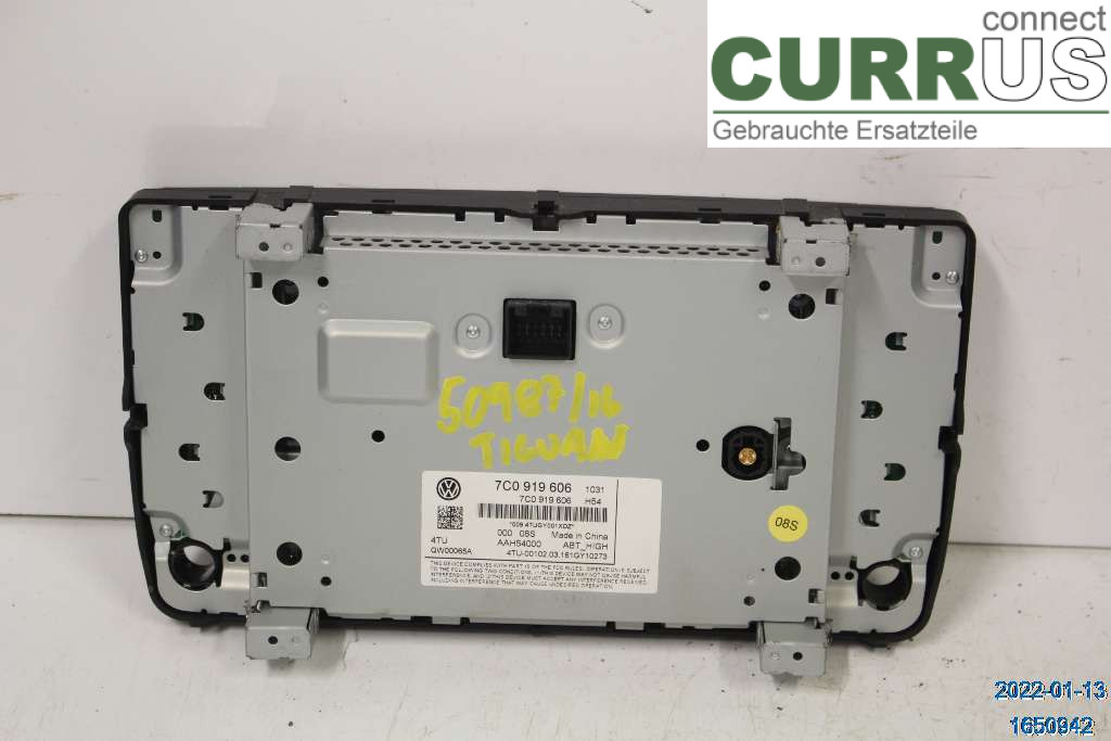 VW TIGUAN 16-24 Radio CD / panel multimedialny 7C0919606 2.0TDI