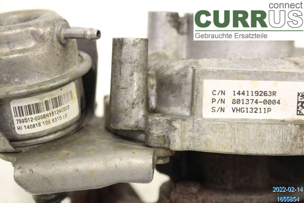DACIA DOKKER Turbo charger 144116137R 1,5 DCI