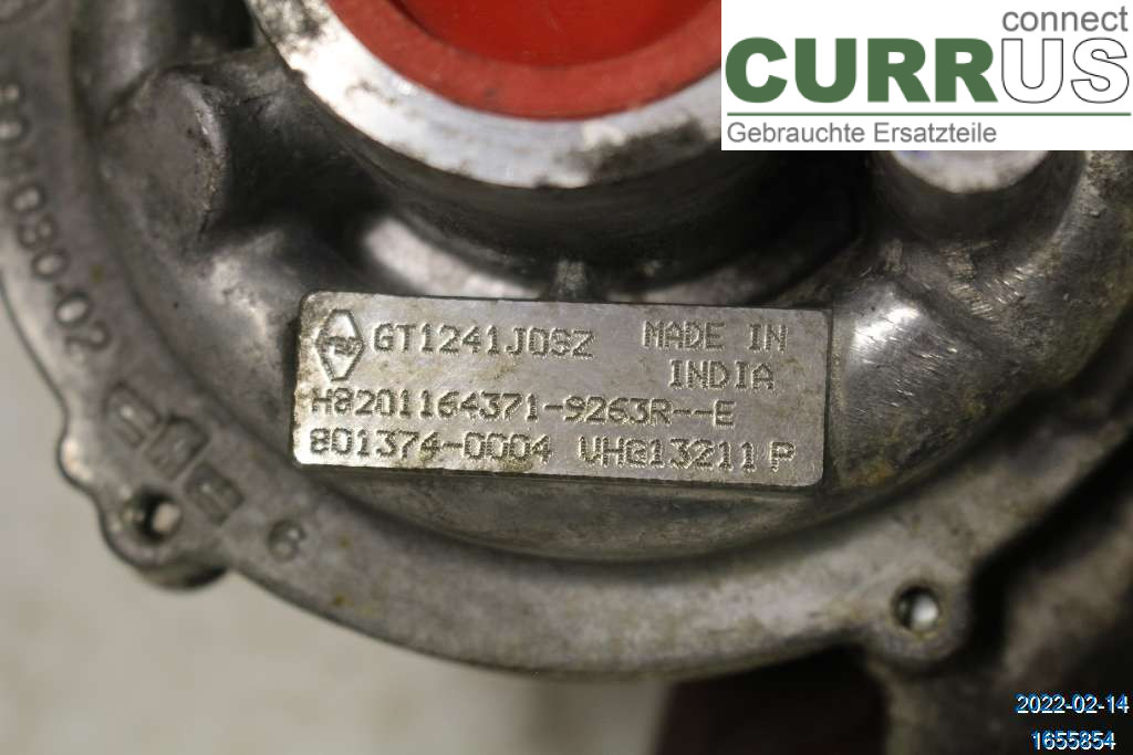 DACIA DOKKER Turbo charger 144116137R 1,5 DCI