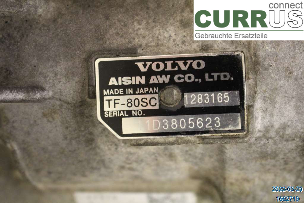 VOLVO XC60  09-13 Gearbox (Automatic) 36050943 D5 2,4 D5244T15