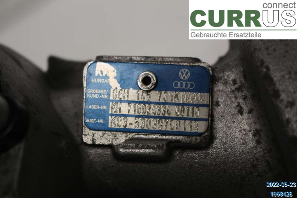 AUDI A5  07-16 Turbosprężarka 06H145701L 1,8 TFSI CABD