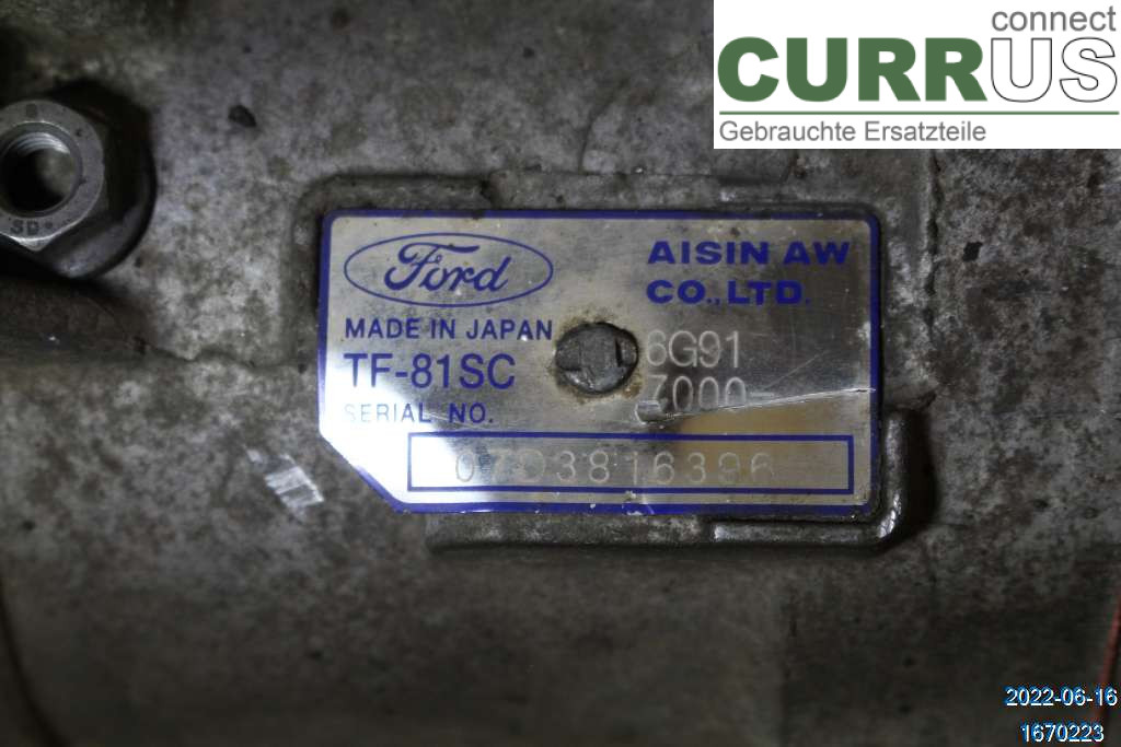 FORD MONDEO     07-15 Automatikgetriebe 1765468 2.0 TDCI