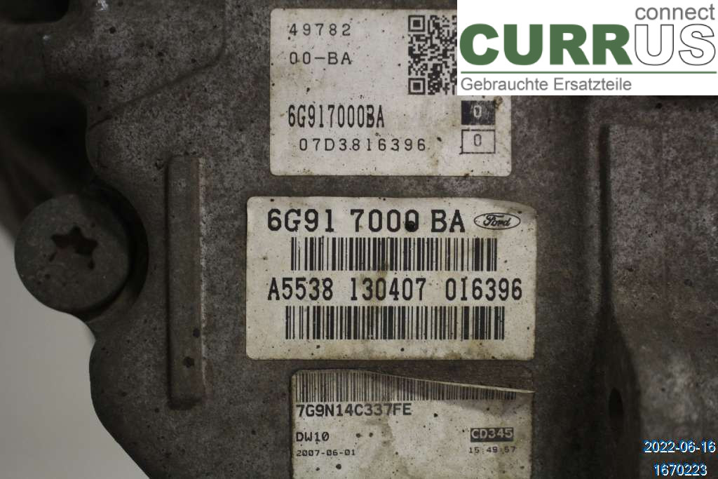 FORD MONDEO     07-15 Automatikgetriebe 1765468 2.0 TDCI