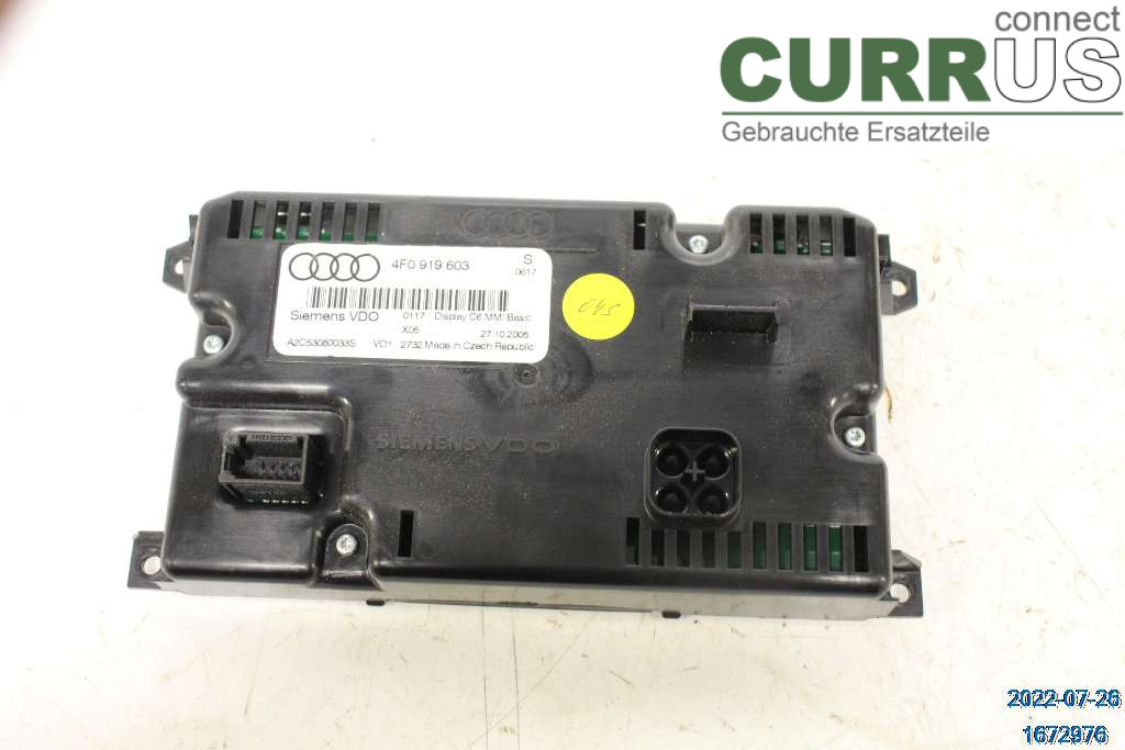 AUDI A6/S6     05-11 car-part-types.display 4F0919603 2.7 TDI