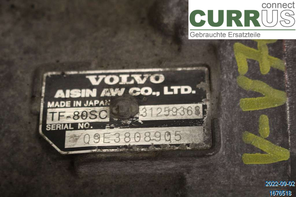 VOLVO V70      08-13 Gearbox (Automatic) 36050882 2,4 D  D5244T14