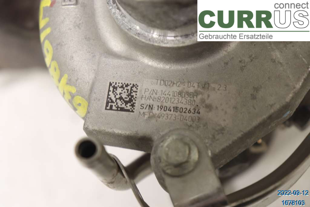 RENAULT CLIO IV   16-19 Turbolader 144102069R 0,9 TCE H4B-408