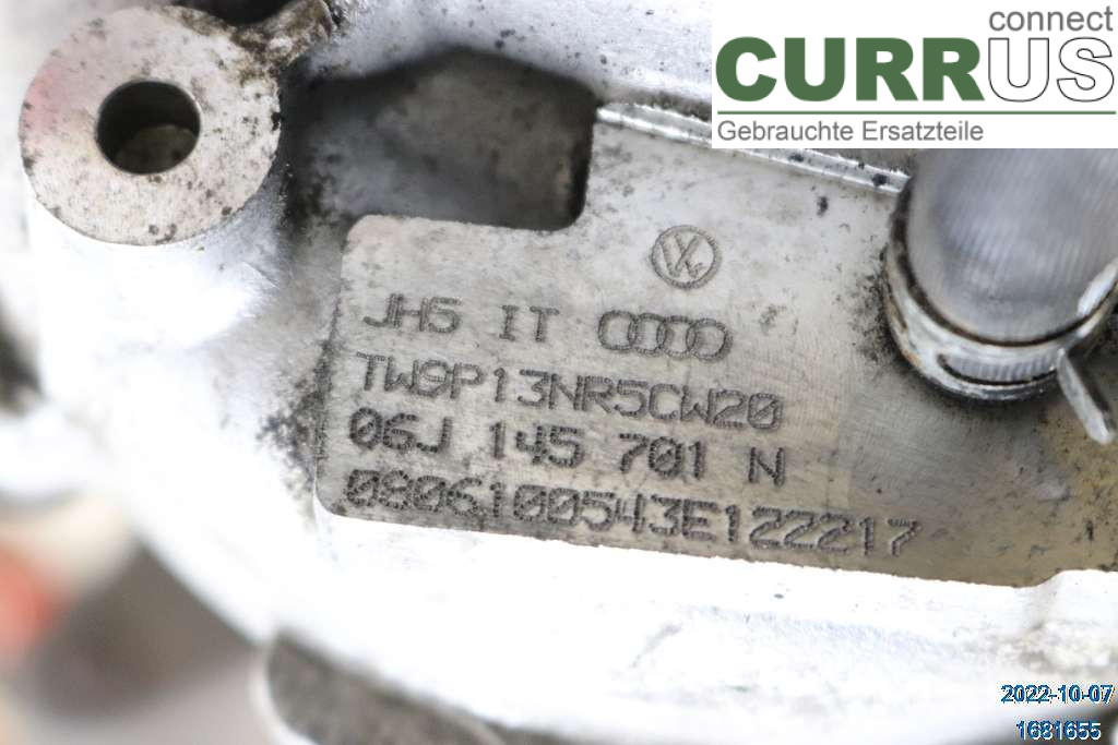 VW TIGUAN 07-16 Turbocompresseur 06J145722BX 2,0 TSI