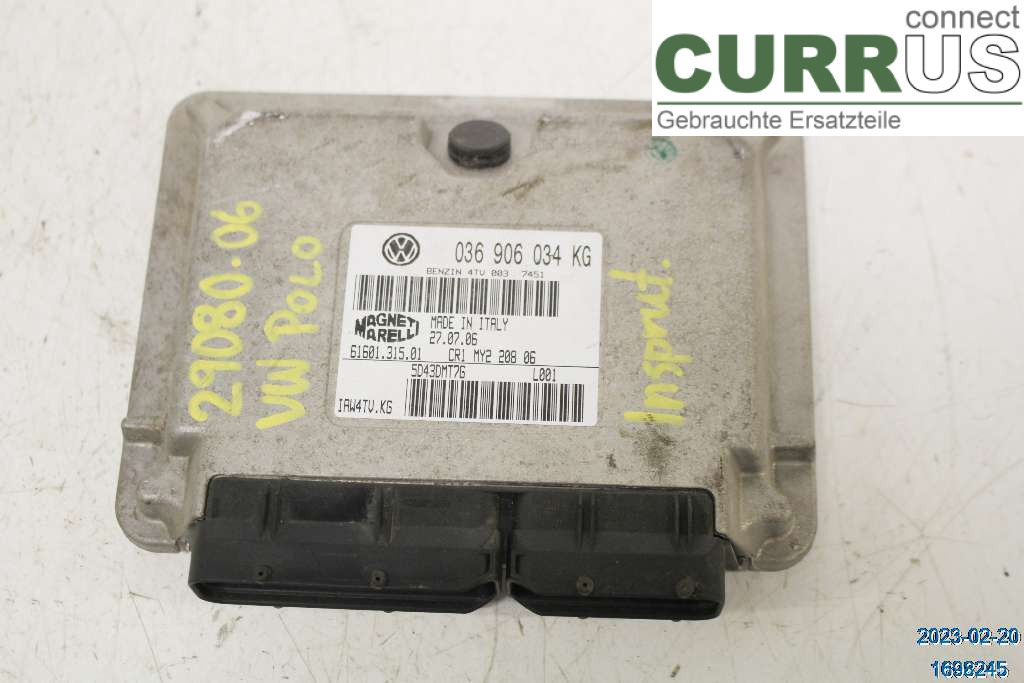 VW POLO       05-09 Engine Control Unit (ECU) 036906034KG 1,4