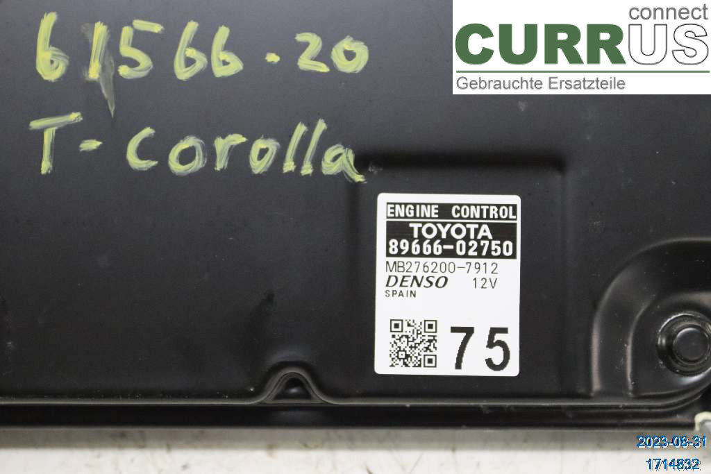 TOYOTA COROLLA 19- Engine Control Unit (ECU) 8966602750 1,8 HYBRID