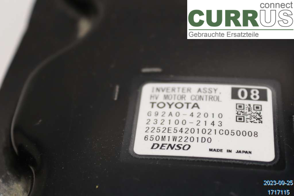 TOYOTA RAV4  19- Converter / inverter - electric G92A042110 2.5 PRIME HYB