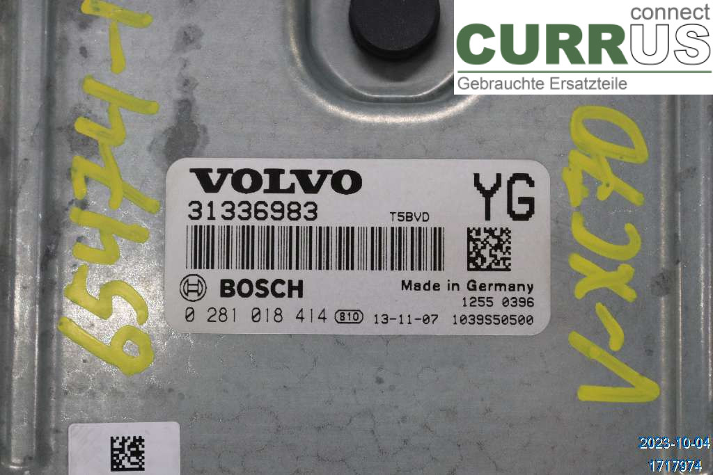 VOLVO XC70  14-16 Engine Control Unit Diesel (ECU) 36001858 D4 2,4 D5244T12