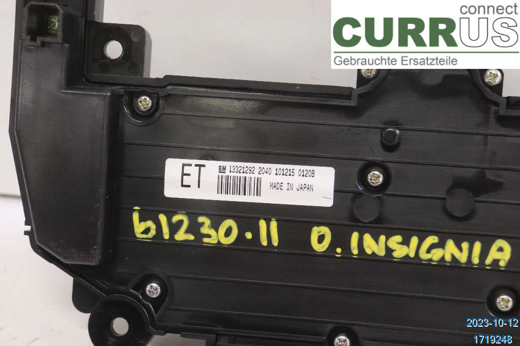 OPEL INSIGNIA  09-16 Radio CD / Multimedia panel P1781011 2,0 CDTI A20DT