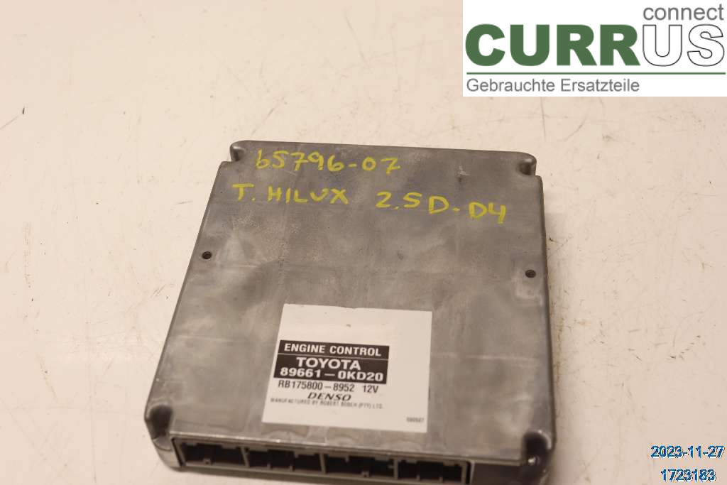 TOYOTA HILUX 05-16 Engine Control Unit Diesel (ECU) 896610KD20 2,5 D-4D