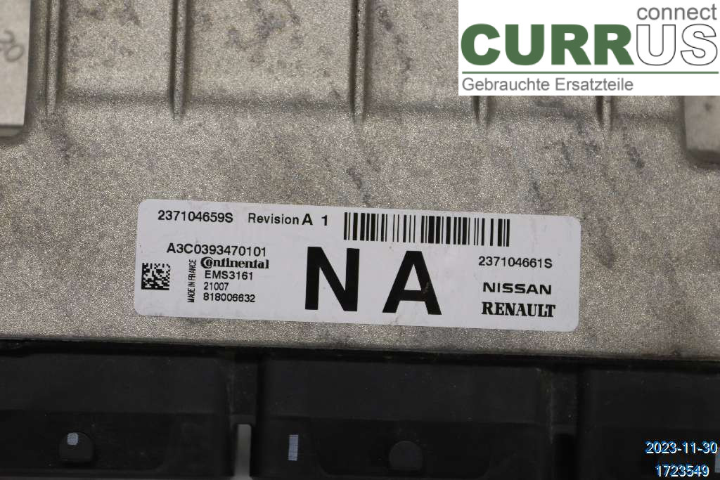 DACIA DUSTER  18-24 Engine Control Unit (ECU) 237104661S 1,3 TCe
