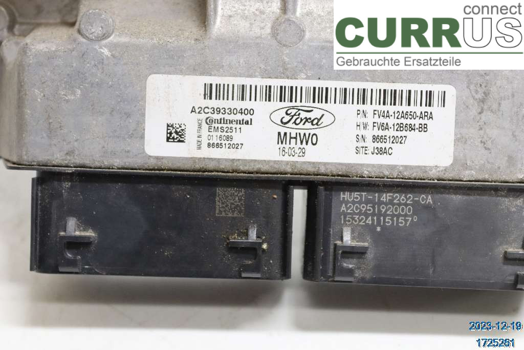 FORD KUGA  13-16 Motorsteuergerät (ECU) 1890752 1,5 ECOBOOST