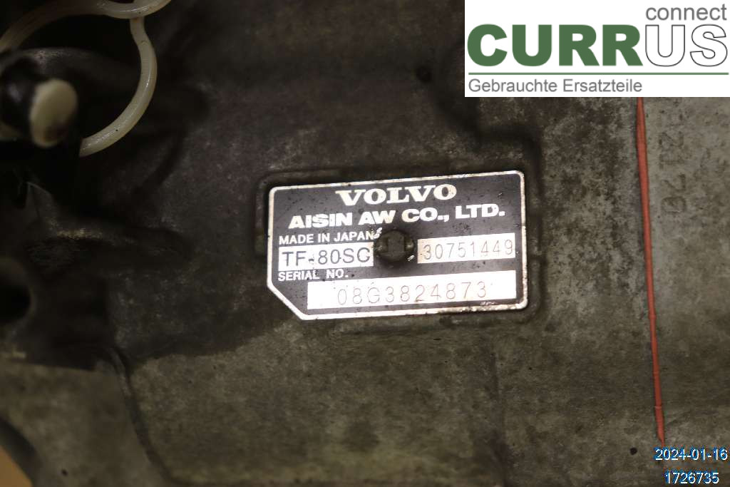 VOLVO XC60  09-13 Gearbox (Automatic) 36050595 2,4 D MK1