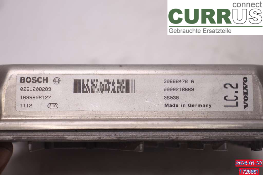 VOLVO V70 05-08 Engine Control Unit (ECU) 8603115 2.5T