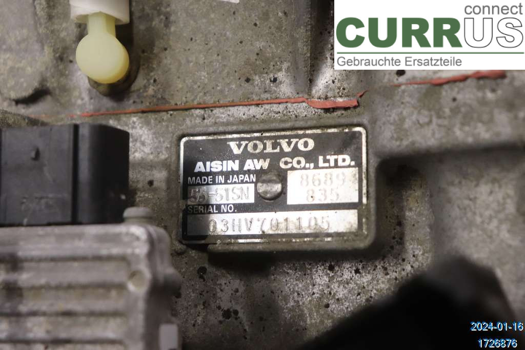 VOLVO S40       04-07 Gearkasse Automatisk 8251846 2.4