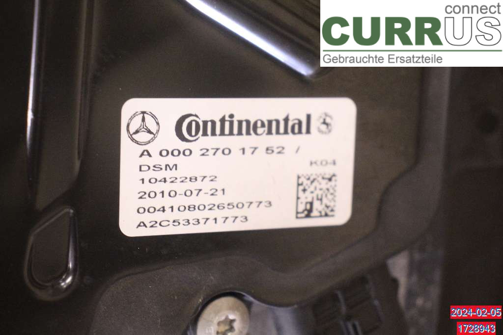 MB E-KLASS (W212) 09-16 Gearbox (Automatic) A2122704703 350 CDI