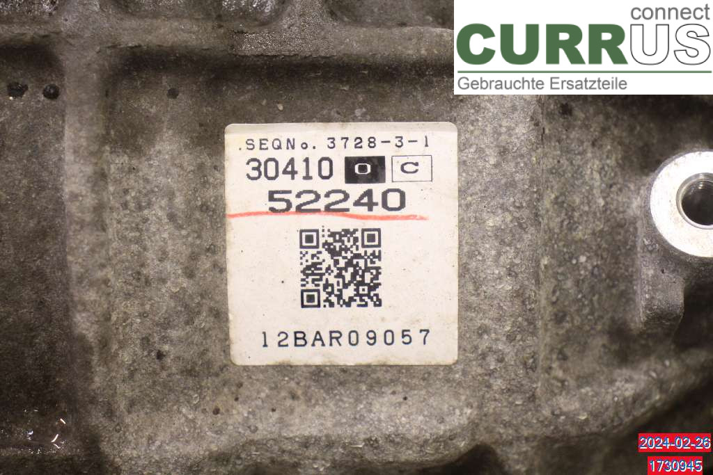 TOYOTA YARIS       12-14 Gearbox (Automatic) 3040052351 1,3I MZN099